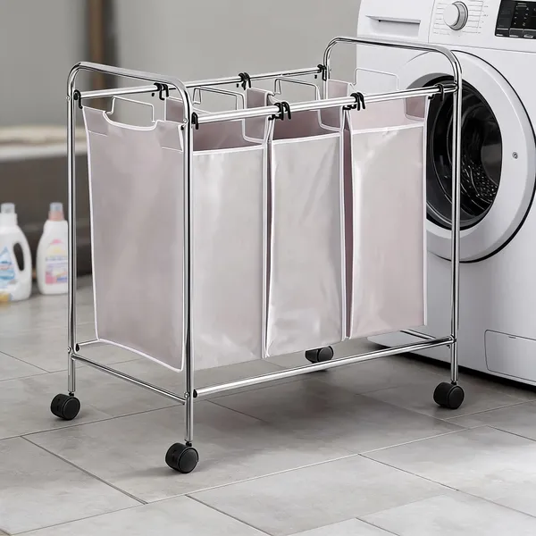 Metal_Three_Section_Rolling_Laundry_Sorter