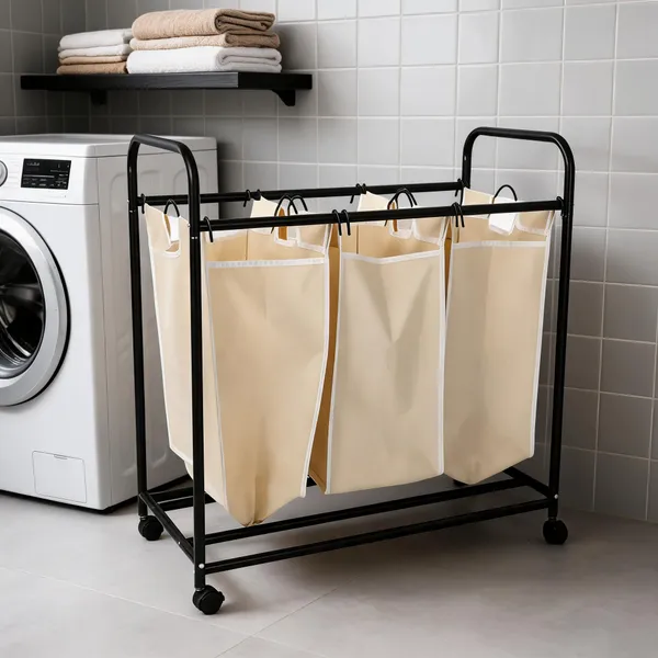 Metal_Laundry_Sorting_Hamper_Trolley
