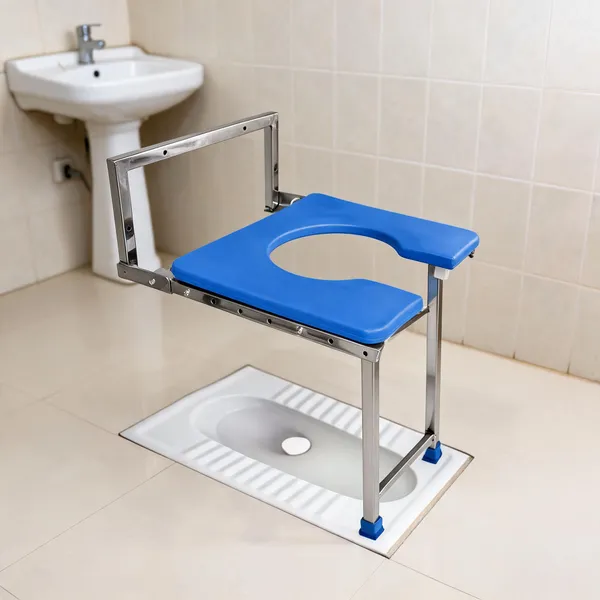 Blue_Plastic_Toilet_Seat_Chair_With_Metal_Frame