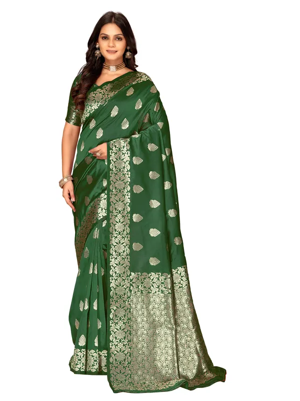 Green_Woven_Zari_Buti_Saree_for_Women