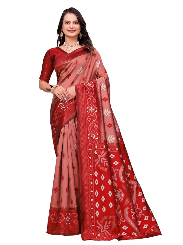 Red_Printed_Saree_for_Women