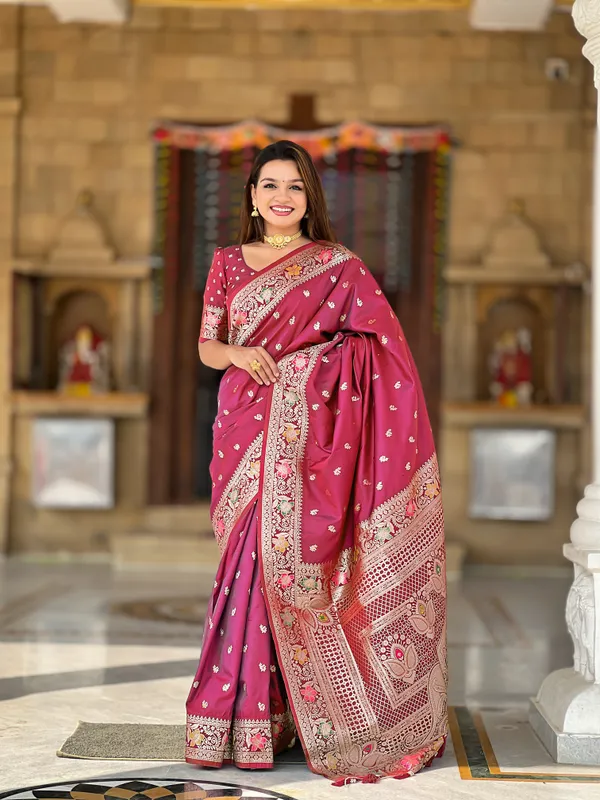 Magenta_Silk_Saree_for_Women