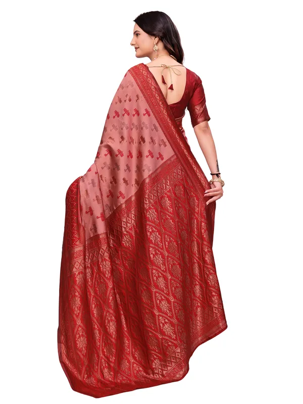 Pink_Woven_Silk_Saree_For_Women