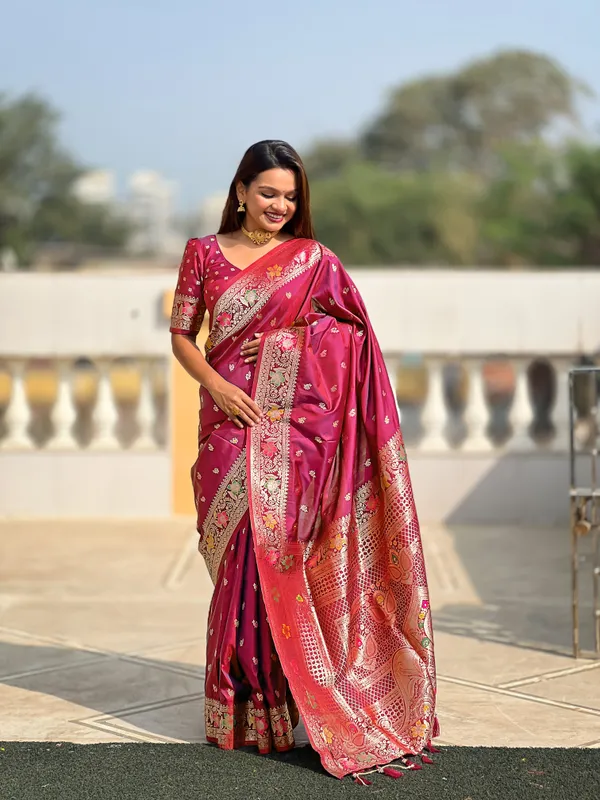 Magenta_Silk_Saree_for_Women