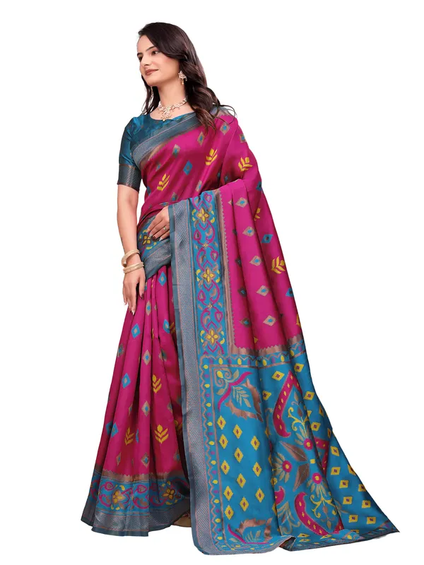 Magenta_Printed_Saree_for_Women