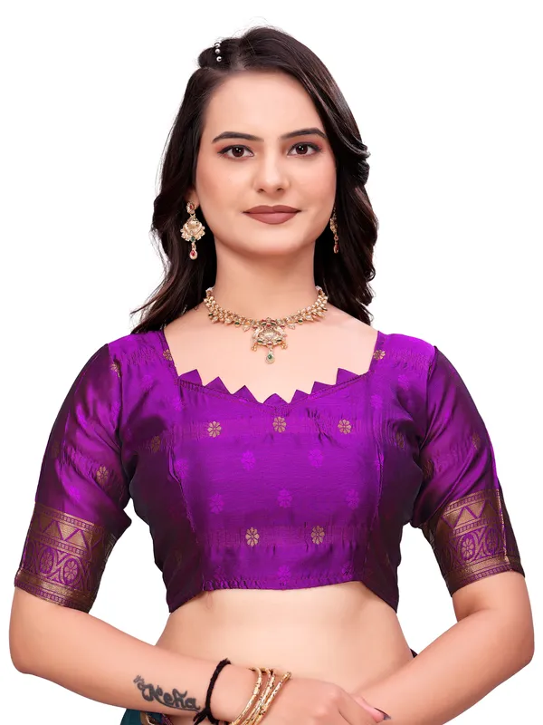 Teal_Traditional_Woven_Saree_for_Women