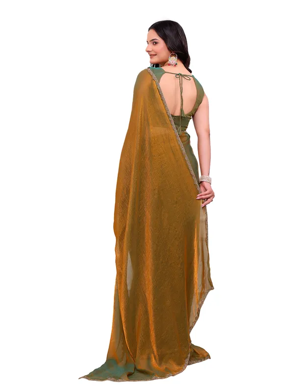 Olive_Georgette_Embellished_Saree_For_Women