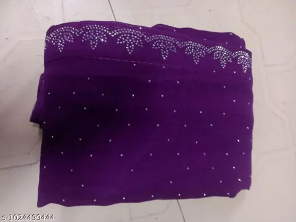 Purple_Georgette_Embellished_Saree_For_Women