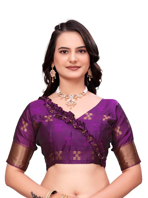 Purple_Printed_Ethnic_Saree_For_Women