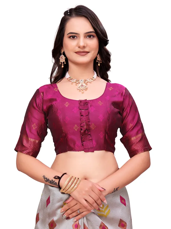 Magenta_Printed_Saree_for_Women