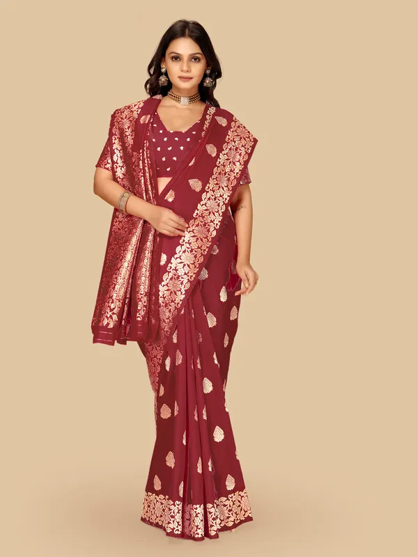 Maroon_Woven_Festive_Saree_for_Women