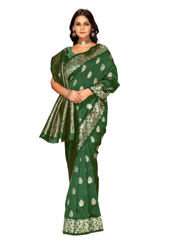 Green_Woven_Zari_Buti_Saree_for_Women