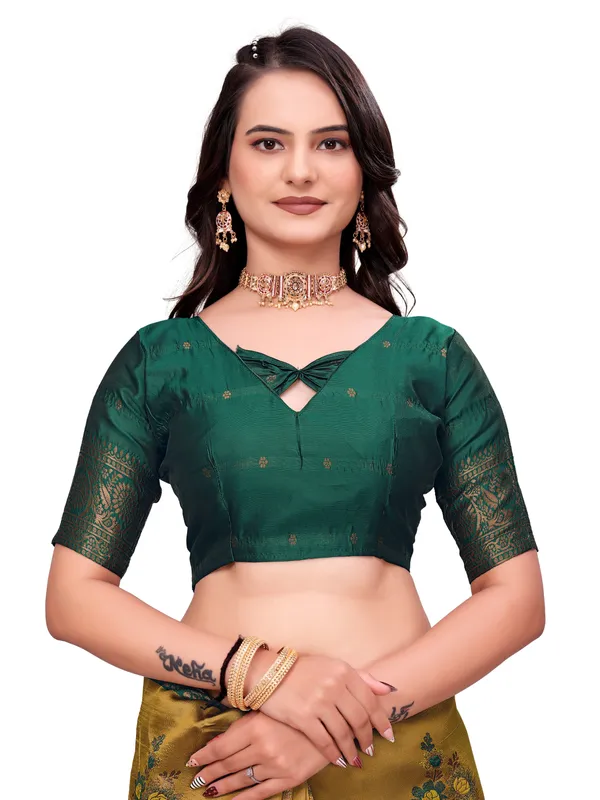 Mustard_Green_Printed_Saree_for_Women