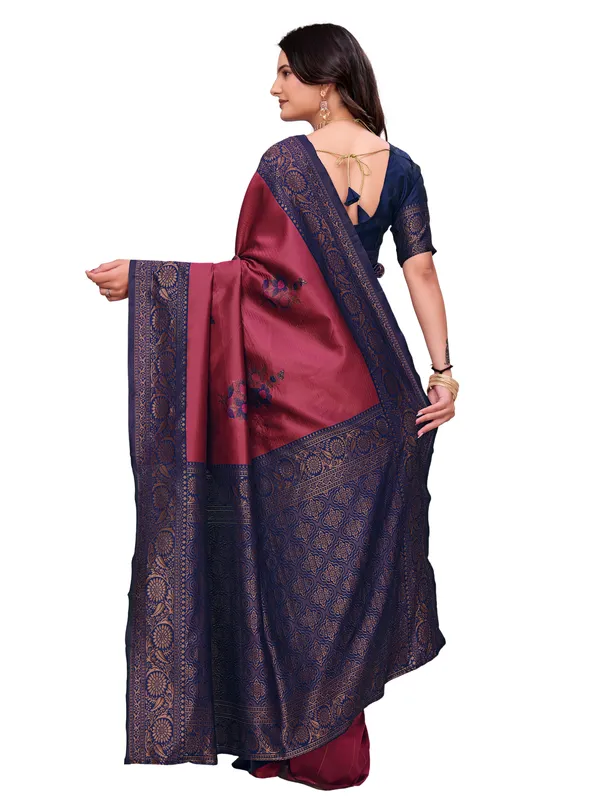 Maroon_Traditional_Printed_Saree_for_Women