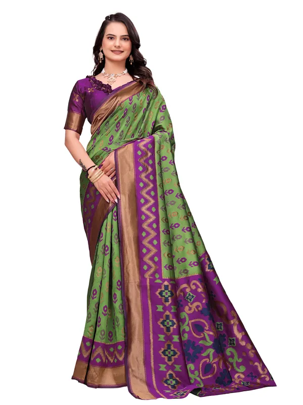 Purple_Printed_Ethnic_Saree_For_Women