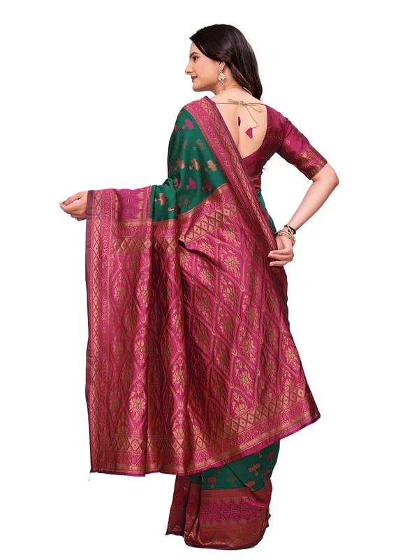 Green_Printed_Saree_for_Women