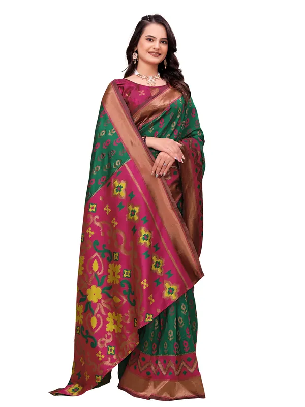 Green_Printed_Saree_for_Women