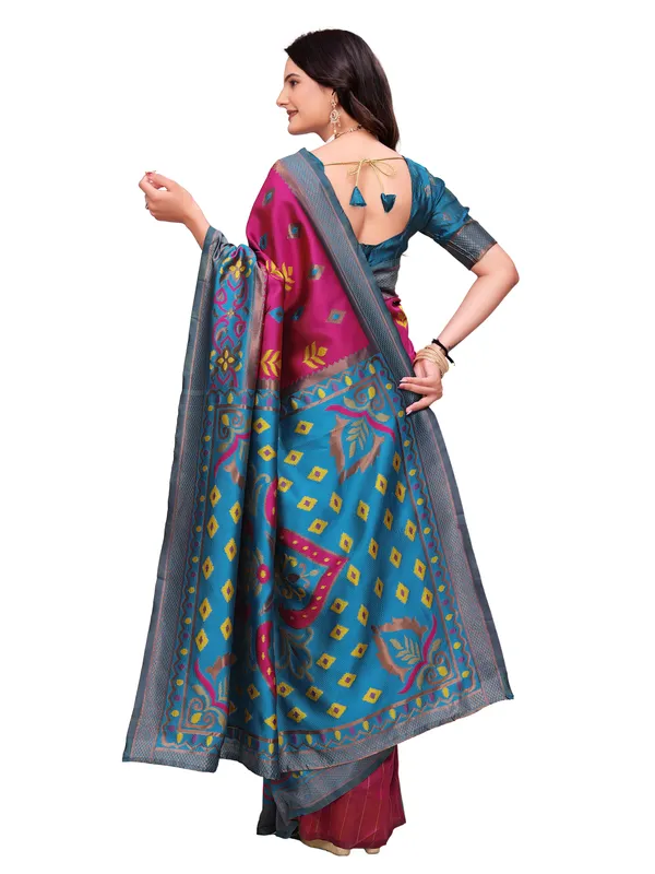 Magenta_Printed_Saree_for_Women