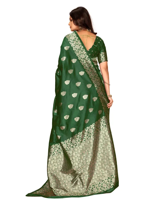 Green_Woven_Zari_Buti_Saree_for_Women