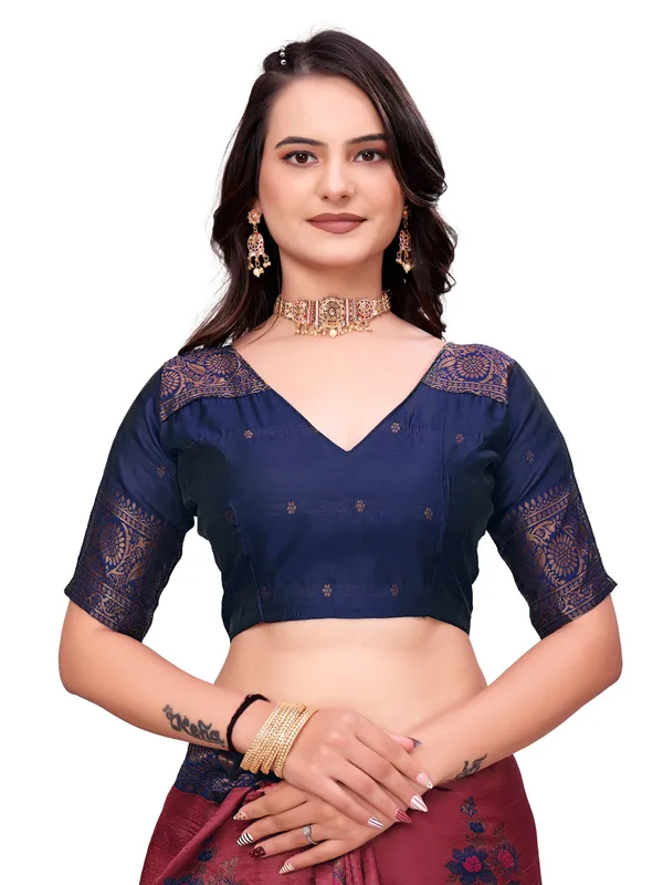 Maroon_Traditional_Printed_Saree_for_Women