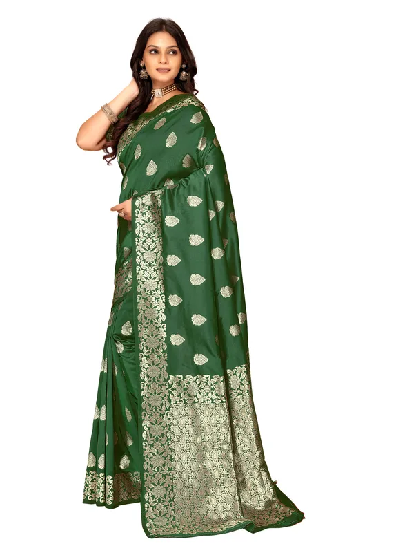 Green_Woven_Zari_Buti_Saree_for_Women