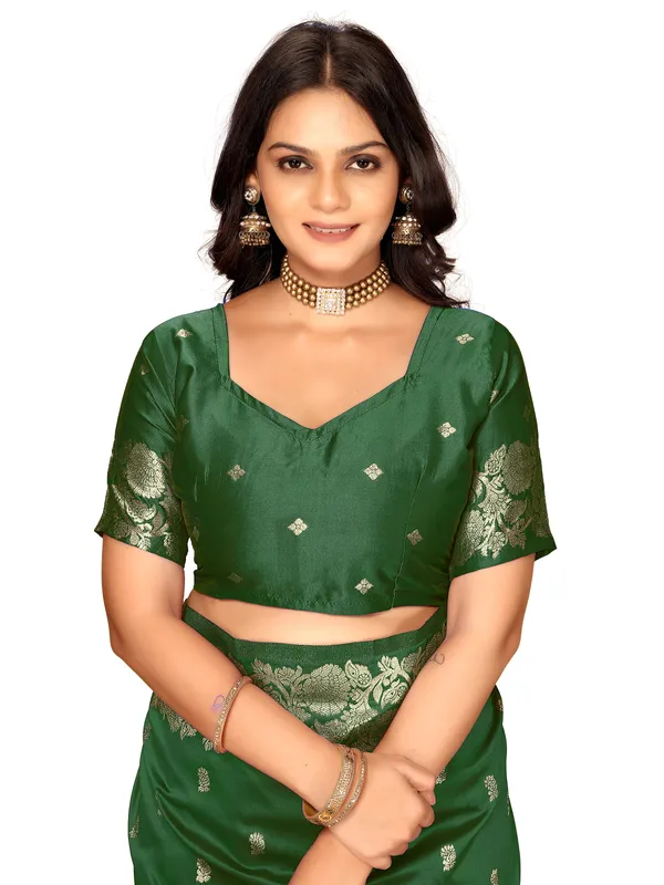 Green_Floral_Woven_Saree_for_Women