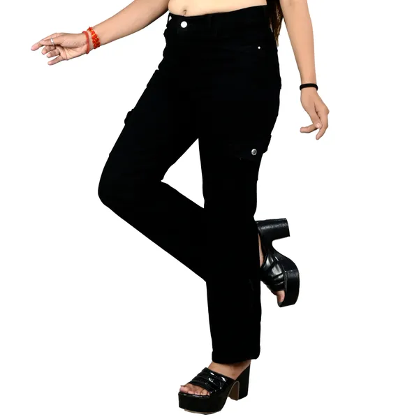 Black_Cotton_Lycra_High-Rise_Cargo_Jeans_For_Women
