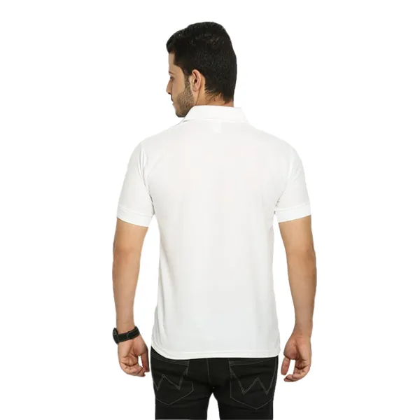 White_Dryfit_Regular_Fit_Polo_T-Shirt_For_Men