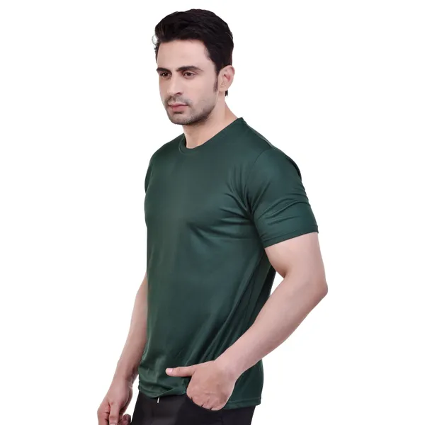 Dark_Green_Dryfit_Regular_Fit_T-Shirt_For_Men