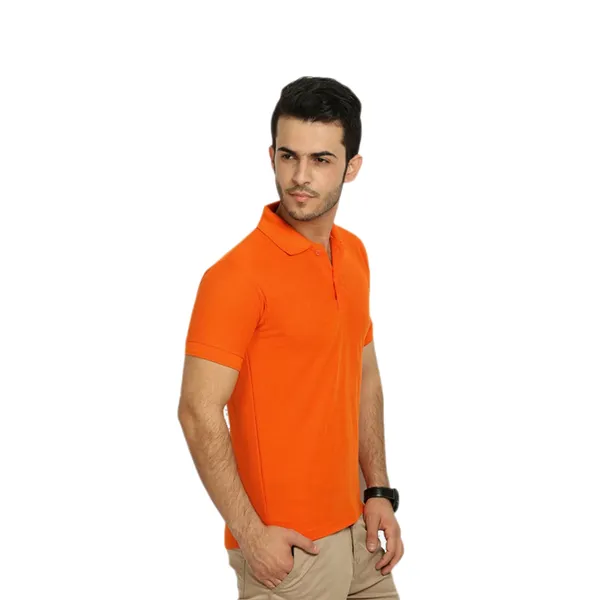 Orange_Cotton_Polyester_Regular_Fit_Polo_T-Shirt_For_Men