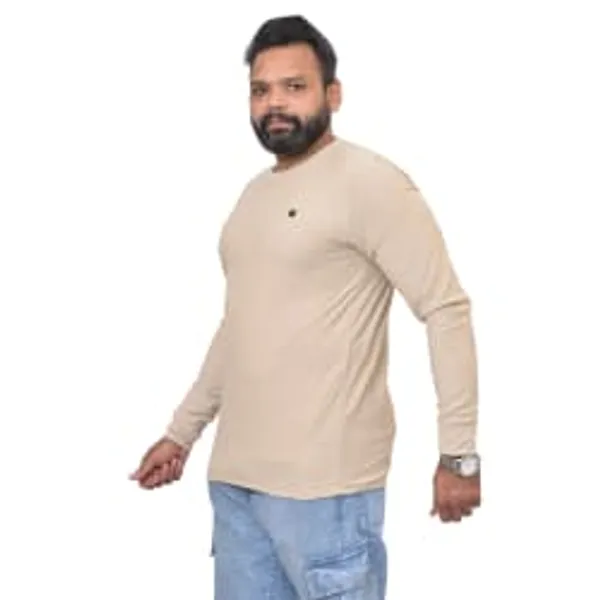 Beige_Full_Sleeve_T-Shirt_for_Men