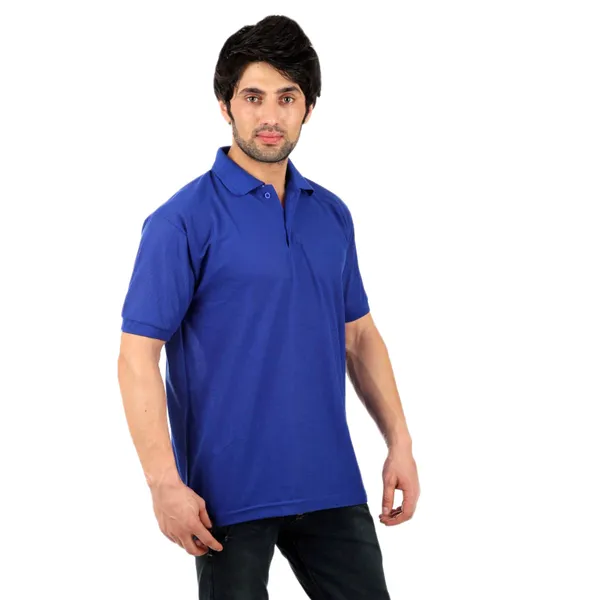Blue_Cotton_Blend_Regular_Fit_Polo_T-Shirt_For_Men