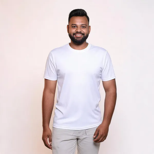 White_Polyester_Regular_Fit_T-Shirt_For_Men_-_Pack_of_2