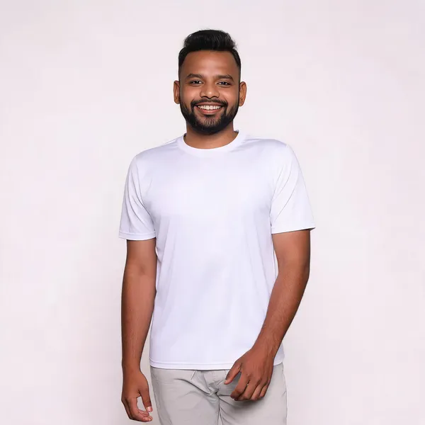 White_Polyester_Regular_Fit_T-Shirt_For_Men_-_Pack_of_2