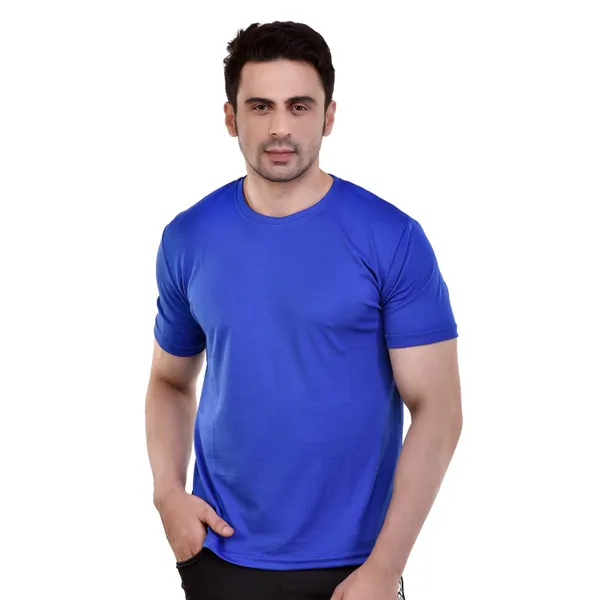 Blue_Dryfit_Regular_Fit_T-Shirt_For_Men