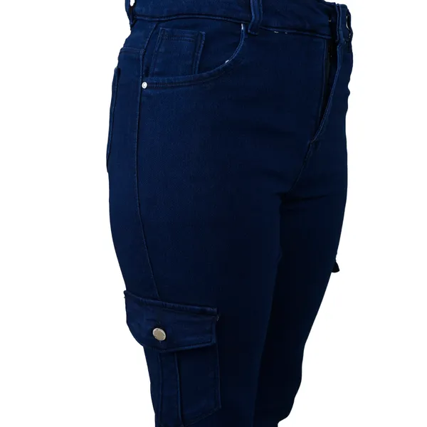 Navy_Cotton_Lycra_Straight_Fit_Cargo_Jeans_For_Women