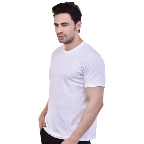 White_Dryfit_Regular_Fit_T-Shirt_For_Men