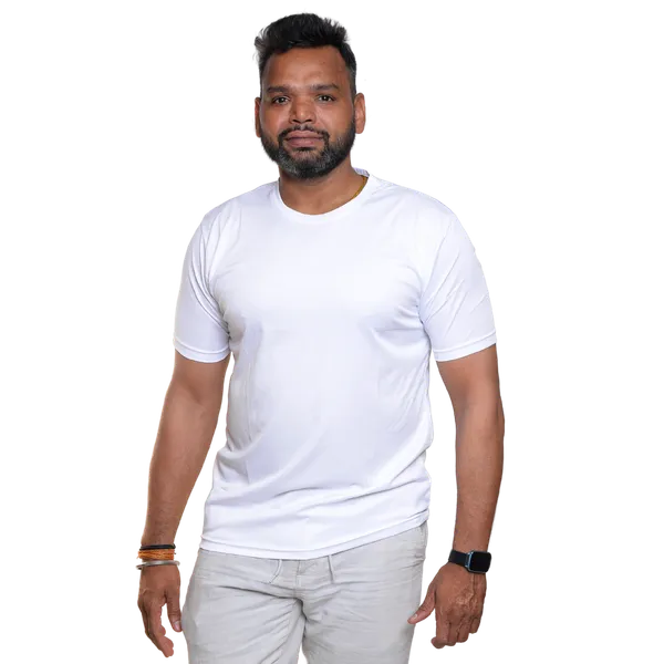 White_Polyester_Regular_Fit_T-Shirt_For_Men_-_Pack_of_2