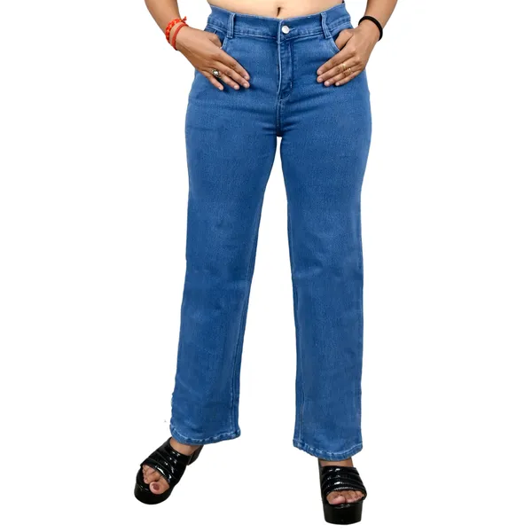 Blue_Denim_Straight_Fit_Jeans_For_Women