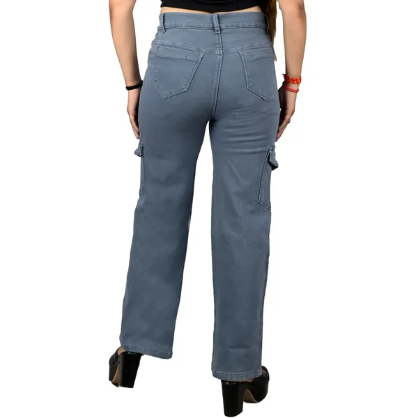 Grey_Denim_Straight_Fit_Cargo_Jeans_For_Women