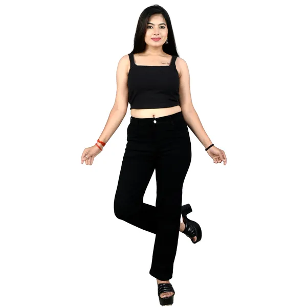 Black_Cotton_Lycra_Straight_Fit_Trousers_For_Women