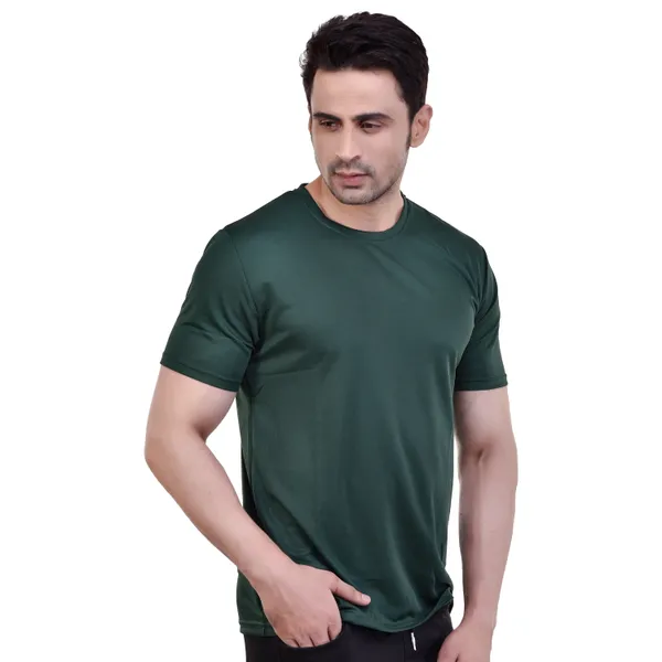 Dark_Green_Dryfit_Regular_Fit_T-Shirt_For_Men