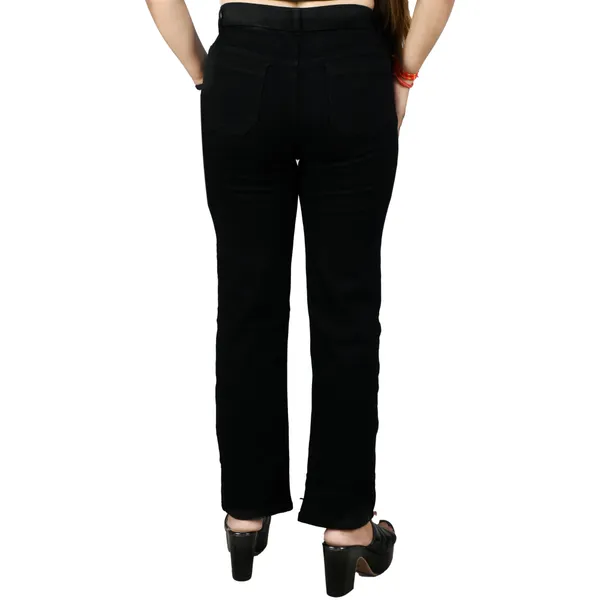 Black_Cotton_Lycra_Straight_Fit_Trousers_For_Women