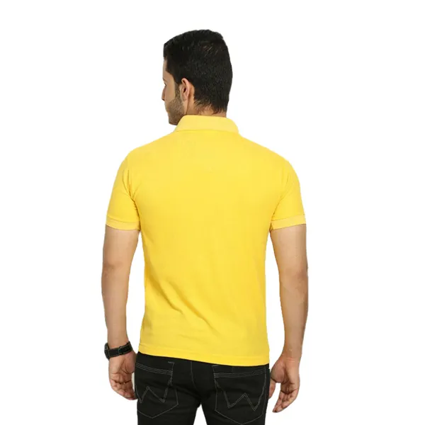 Yellow_Cotton_Blend_Regular_Fit_Polo_T-Shirt_For_Men