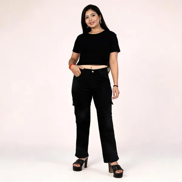 Black_Cotton_Lycra_High-Rise_Cargo_Jeans_For_Women