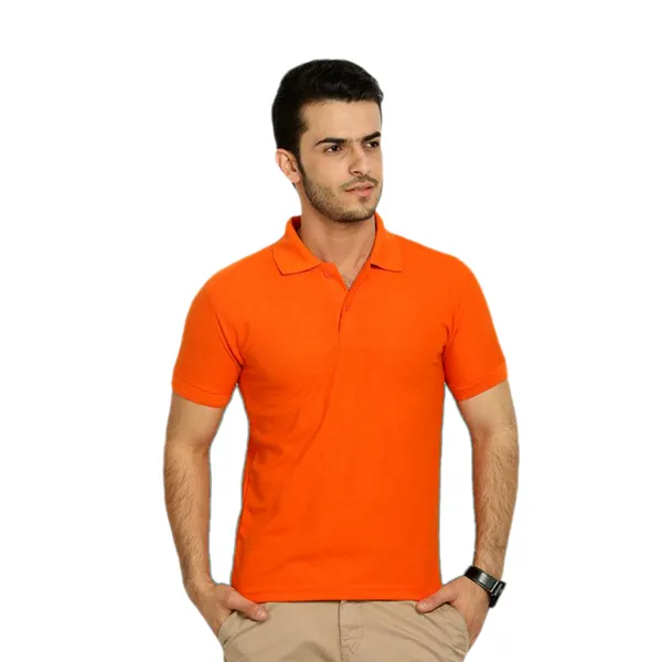 Orange_Cotton_Polyester_Regular_Fit_Polo_T-Shirt_For_Men
