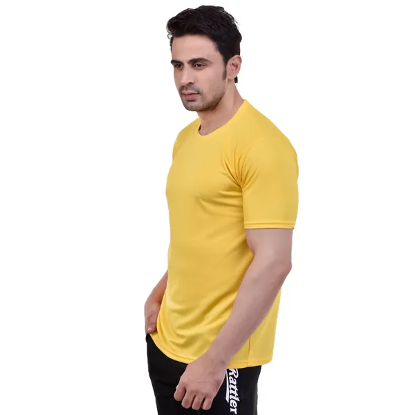 Yellow_Dryfit_Regular_Fit_T-Shirt_For_Men