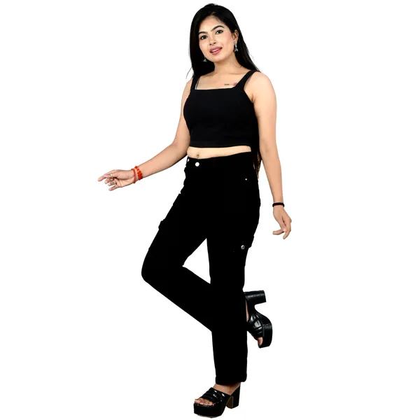Black_Cotton_Lycra_High-Rise_Cargo_Jeans_For_Women