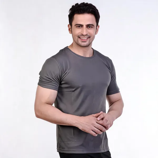 Grey_Dryfit_Regular_Fit_T-Shirt_For_Men