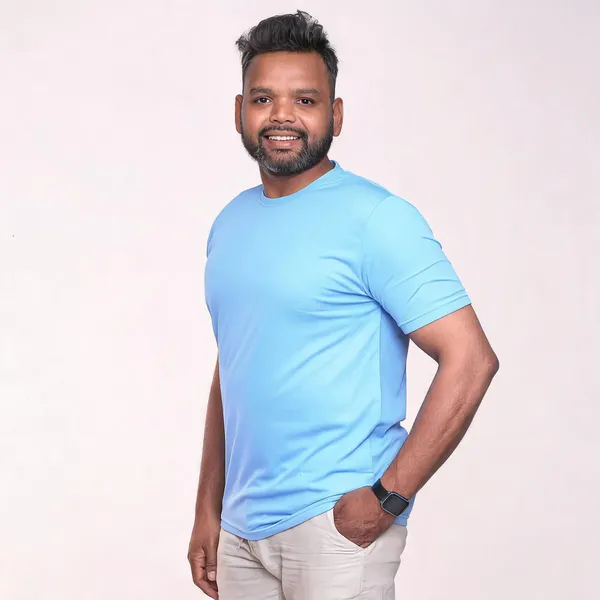 Light_Blue_Polyester_Regular_Fit_T-Shirt_For_Men_-_Pack_of_2